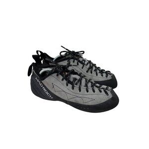 Mad Rock Phoenix Gray Black Lace Up Rock Climbing Shoes Mens size 7 Euro 39.5